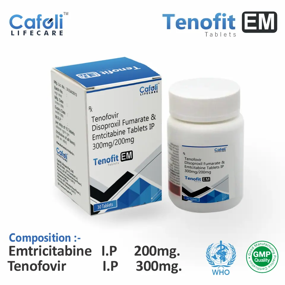 Emtricitabine 200mg Tenofovir DF 300mg Tablet Supplier India